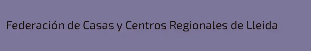 Federación de Casas y Centros Regionales de Lleida